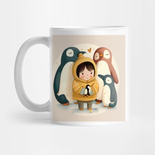 Boy and the Penguin's Penguin Day Celebration Mug